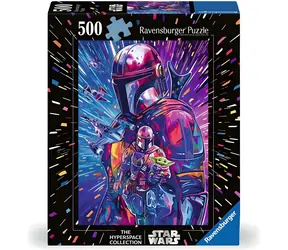 RAVENSBURGER Puzzle Star Wars Hyperspace: Mandalorian XXL / 500 dílků / 50 × 70 cm
