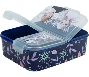 STOR Multi Box na svačinu Ledové království / Box na svačinu / 3 přihrádky / Bez BPA