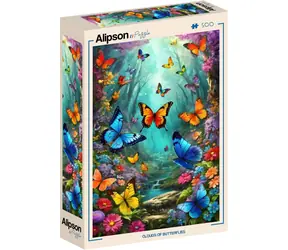 ALIPSON Puzzle Motýlí oblaka / 500 dílků / 34,2 x 47,8 cm