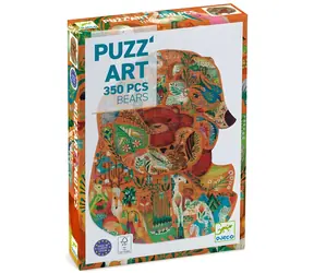 DJECO Obrysové puzzle Medvěd / 350 dílků / 61 x 46 cm