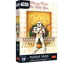 TREFL Puzzle Premium Plus Star Wars: Merry Clone Troopers / 1000 dílků / 68,3 x 48 cm / děti a dospělí