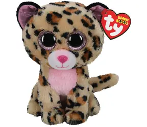 TY Plyšák Livvie hnědo-růžový leopard 15 cm / Plyšák