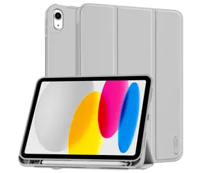 Tech-Protect SC Pen šedá / Pouzdro pro Apple iPad 10.9" (2022) / schránka na stylus