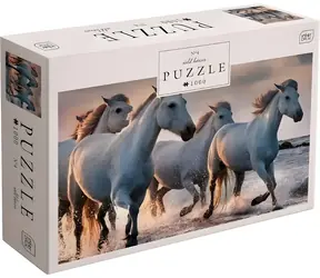 INTERDRUK Puzzle Divocí koně / 1000 dílků / 67 x 48 cm