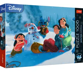TREFL Puzzle Premium Plus Disney Lilo & Stitch: Zima / 1000 dílků / 68,3 x 48 cm