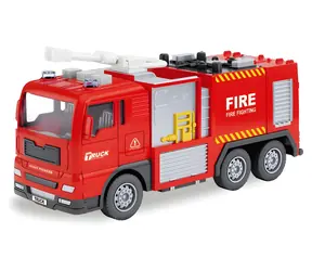 RAPPA Hasičské auto / Zvuk a světlo / Setrvačník / Délka 15 cm / od 3 let