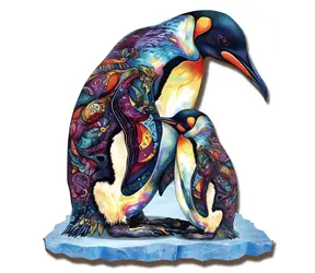 2Kids Toys Dřevěné puzzle Tučňáci / 100+ dílků / od 14 let