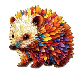 2KIDS TOYS Dřevěné puzzle Ježek / 100+ dílků / od 14 měsíců