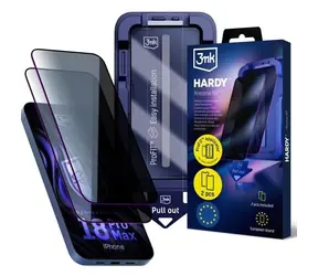 3mk Hardy Privzone 9H / Ochranné sklo / Soukromí od 28° / Apple iPhone 18 Pro Max / 0,33 mm