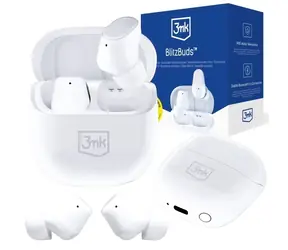 3mk BlitzBuds bílá / Bezdrátová sluchátka / Bluetooth 6.0