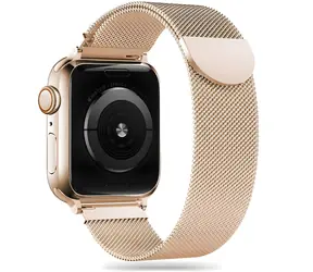 Tech-Protect MilaneseBand zlatá / Řemínek pro Apple Watch / 38/40/41 mm / Series 4/5/6/7/8/9/SE
