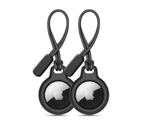 Tech-Protect Rough černá / Pouzdro / Apple AirTag / 2 ks