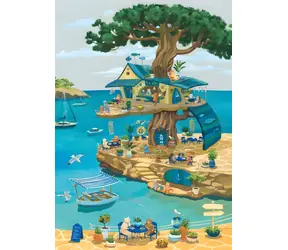 MAGNOLIA Puzzle Kočky na stromě / 1000 dílků / 48 x 68 cm
