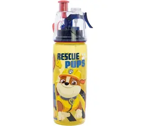 STOR Láhev na pití s rozprašovačem Tlapková patrola 575 ml / Plast / Bez BPA