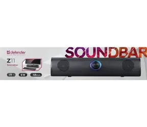 Defender Z11 černá / Soundbar / 2.0 / 6W / USB / LED