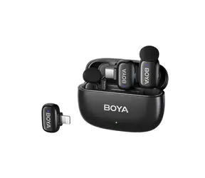 BOYA mini 2-01 černá / Klopový mikrofon / Bezdrátový / 2.4 GHz / USB-C