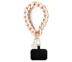 Guess Popruh na ruku 4G Charm Acetát/Akryl růžová / Popruh na telefon / Univerzální