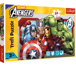 TREFL Puzzle Marvel Avengers: Vždy spravedliví MAXI / 24 dílků / 60 x 40 cm