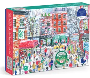 GALISON Puzzle Vánoce v Greenwich Village / 1000 dílků / 68,6 x 50,8 cm