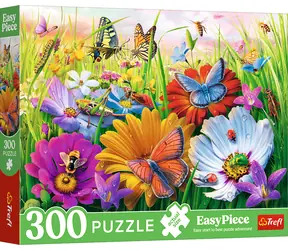 TREFL Puzzle EasyPiece: Hmyz na louce / 300 dílků / 60 x 40 cm / věk 8+