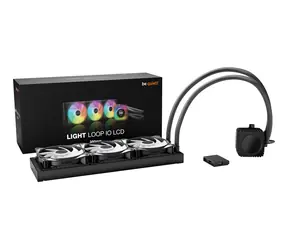 be quiet! Light Loop IO LCD 360mm černá / Vodní chlazení CPU / 3x120mm ventilátor / IPS displej 2,1" / RGB LED