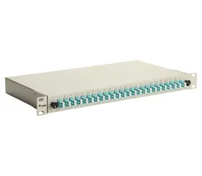Equip Spojovací box 24x LC Duplex OM3 / Optický spojovací box / 24 portů / OM3 multimode / 1U / 19"