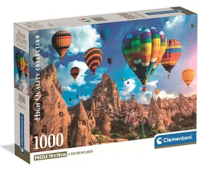 CLEMENTONI Puzzle Horkovzdušné balóny nad Kapadokií / 1000 dílků / od 14 let