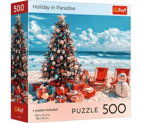 TREFL Puzzle Vánoce v ráji / 500 dílků / 48 x 34 cm