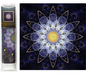 NORIMPEX Diamantové malování 7D Modrá mandala / 30x30 cm