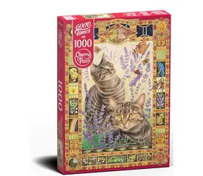CHERRY PAZZI Puzzle Kočky / 1000 dílků / 50 × 70 cm