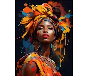 NORIMPEX Diamantové malování Afričanka II / 30x40 cm
