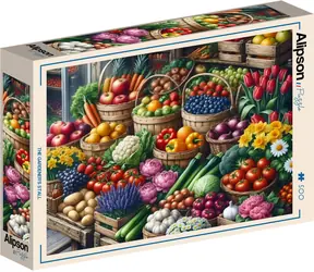 ALIPSON Puzzle Zahradníkův stánek / 500 dílků / 47,8 x 34,2 cm