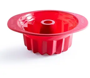 Coox Forma na bábovku 24 cm červená / Forma na bábovku / silikon / -40 až +230 °C