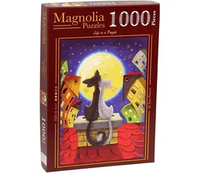 MAGNOLIA Puzzle Kočky na střeše / 1000 dílků / 48 x 68 cm