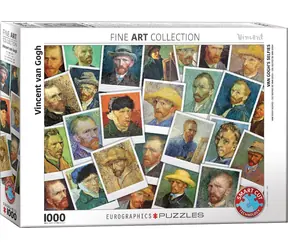 EUROGRAPHICS Puzzle Van Goghovy Autoportréty / 1000 dílků / 67,63 x 48,89 cm