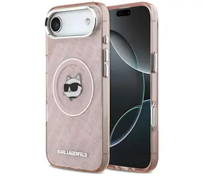 Karl Lagerfeld IML Choupette Head Logo Pink / Zadní kryt / MagSafe / Apple iPhone 17 Air