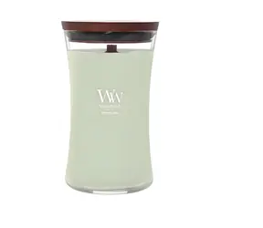 WoodWick Ethereal Haze svíčka velká / Vonná svíčka / 110-120 hod hoření / 609 g / světle zelená