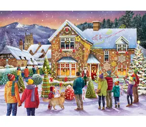 GIBSONS Puzzle Vánoční výzdoba / 1000 dílků / 68 × 49 cm