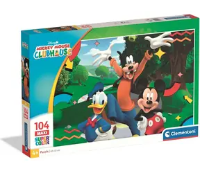 CLEMENTONI Puzzle Mickeyho klubík MAXI / 104 dílků / od 4 let