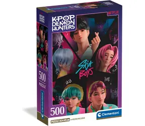 CLEMENTONI Puzzle K-Pop Lovkyně démonů: Saja Boys / 500 dílků / 36 x 49 cm