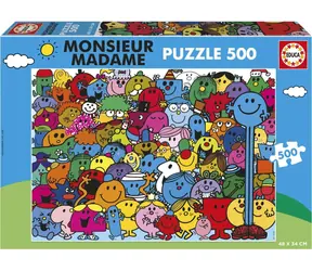 EDUCA Puzzle Monsieur Madame / 500 dílků / 48 x 34 cm