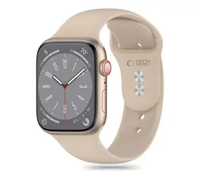 Tech-Protect Silicone Strap hnědá / Řemínek pro Apple Watch / 42/44/45/49 mm / silikon