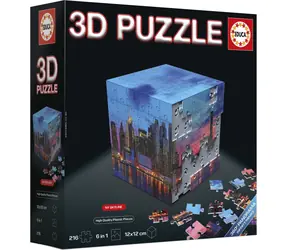 EDUCA 3D Puzzle kostka New York / 216 dílků / od 14 let