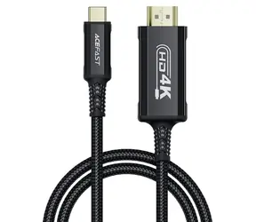 Acefast C1 černá / Video kabel / USB-C na HDMI / 4K 60Hz HDR / 1,8 m