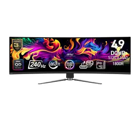 49" MSI MPG 491CQPXDE QD-OLED černá / Monitor / DQHD 5120x1440 / 32:9 / 240Hz / 0,03ms / USB-C