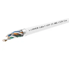Lanview Cat6a F-UTP instalační kabel 305 m bílý / Síťový kabel / LSZH / AWG23