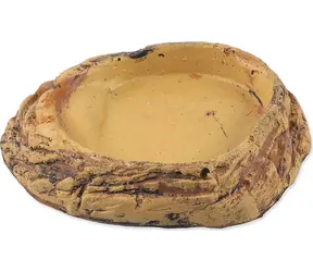 Repti Planet Teraristická miska béžová / Miska / pryskyřice / 17,5 × 14 × 3,5 cm