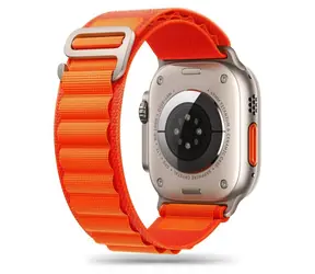 Tech-Protect Nylon Pro oranžový / Řemínek pro Apple Watch / 42/44/45/49 mm