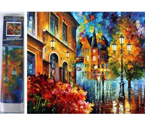 NORIMPEX Diamantové malování Procházka městem / 30x40 cm