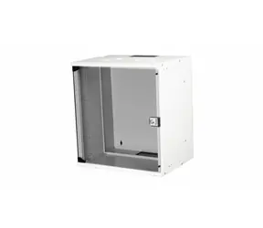 Equip ECO 540x400mm světle šedá / Nástěnná skříň / 19" / 12U / Skleněné dveře
